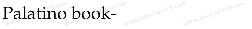 Palatino book字体转换
